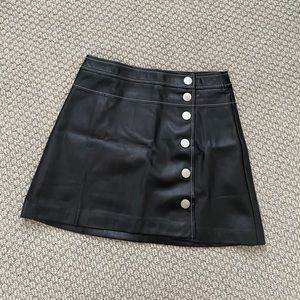 Zara Faux Leather Mini Skirt